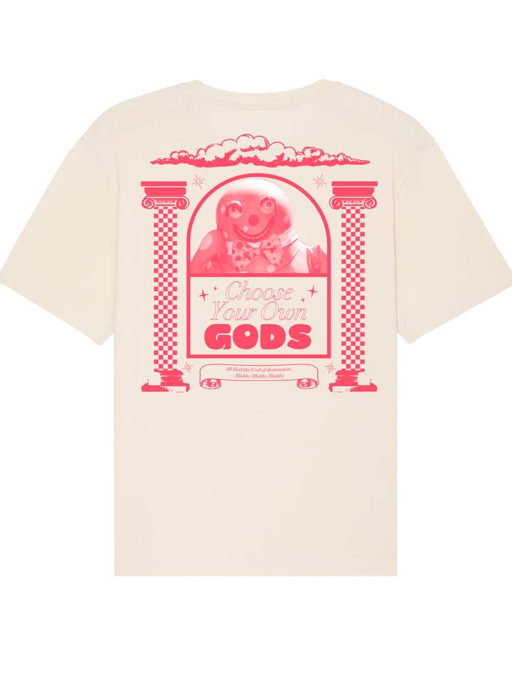 Family Store UK – wholesale Screen printed t-shirt – unisex – "Blobby" Natural Tee by Family Store1