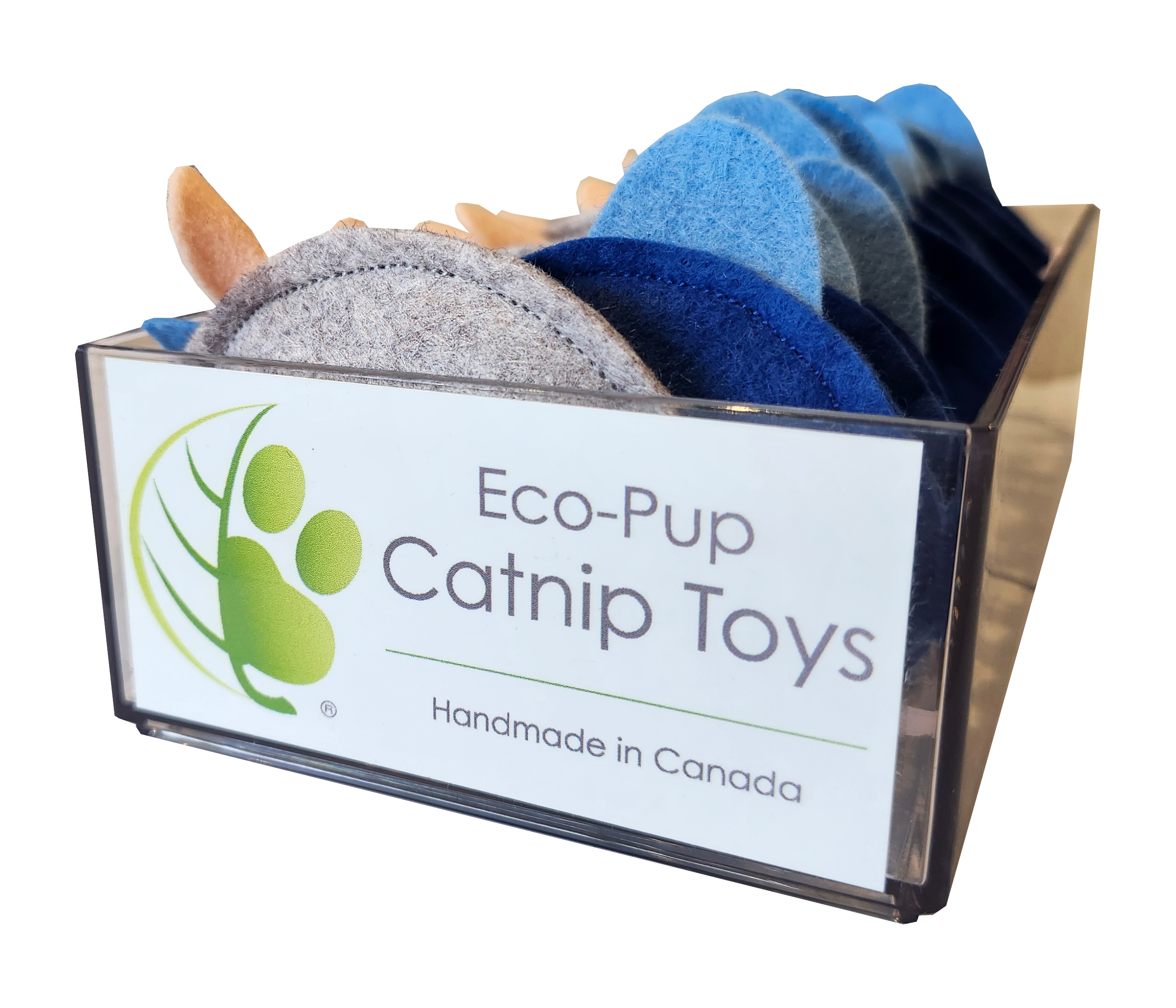 Eco-Pup - Vente Jouet – chat - Jouets en feutre de laine avec herbe à chat1