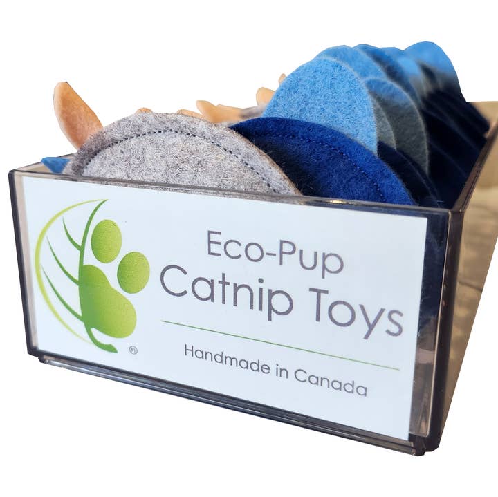 Eco-Pup - Vente Jouet – chat - Jouets en feutre de laine avec herbe à chat1