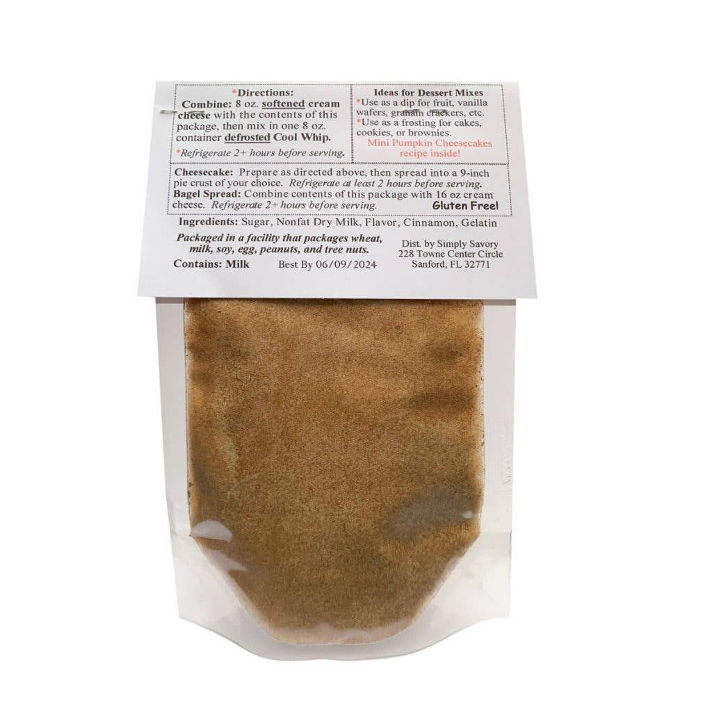 Simply Savory - Wholesale Cake Mix - Pumpkin Cheesecake Dessert Mix2