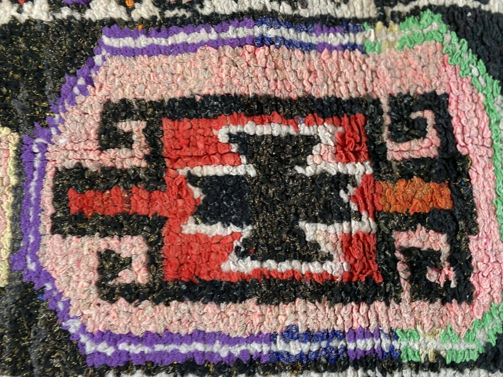 Oushak Rugs - Vente Tapis de couloir - Tapis Vintage Herki Tribal Turc Fait Main en Laine10