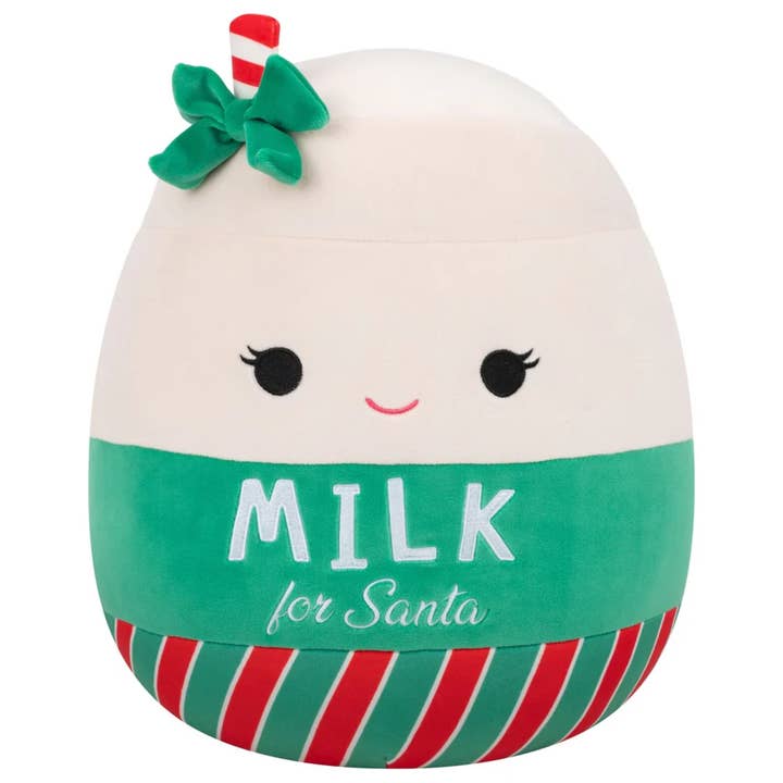 Squishmallow Christmas Plush Toy 5" Hedda Milk for Santa for wholesale by Authentic Street Signs