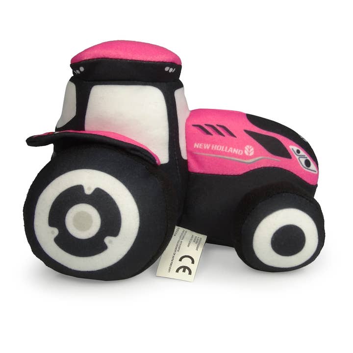 American Hobbies & Merchandising - Wholesale Stuffed/Plush Toy - Kids & Baby - UH Kids Pink New Holland T7 Tractor - Small size - Plush Toy