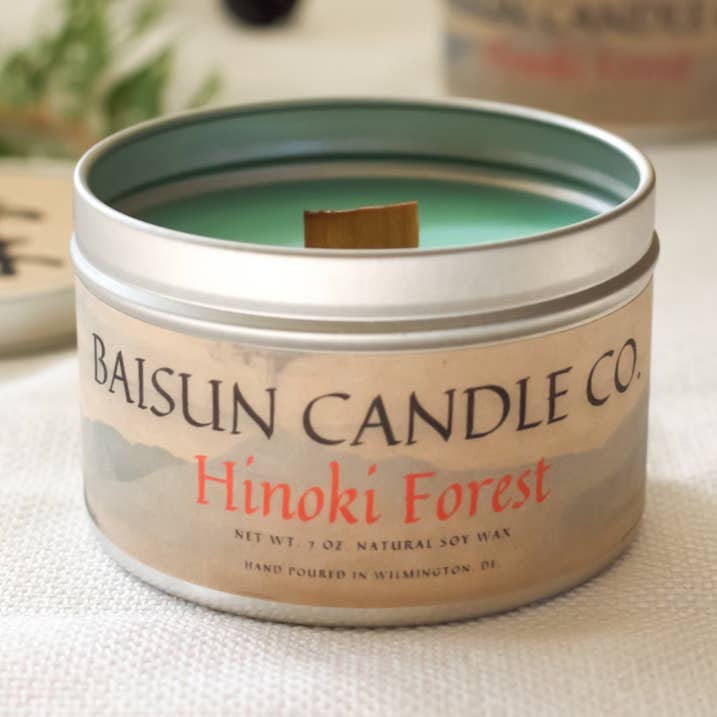 Baisun Candle Co. - Wholesale Travel Candles - Hinoki Forest- Scented Candle0