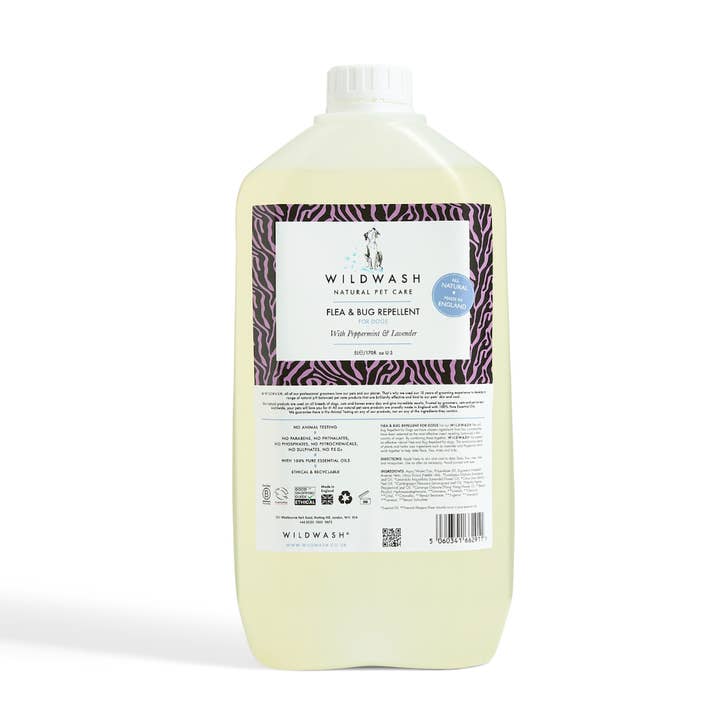 WildWash – wholesale Pet flea/tick spray – Flea and Bug Repellent for Dogs 5ltr