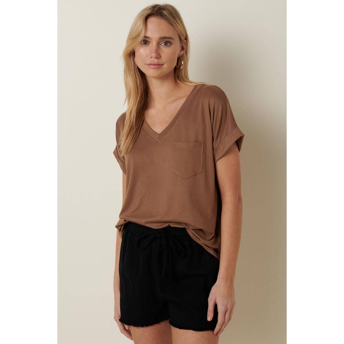 mittoshop – Engroshandel Strikket top - Dame – T9153 - DTY V-HALS MED 1 LOMMEDETALJE DOLMAN STRIKKET TOP16