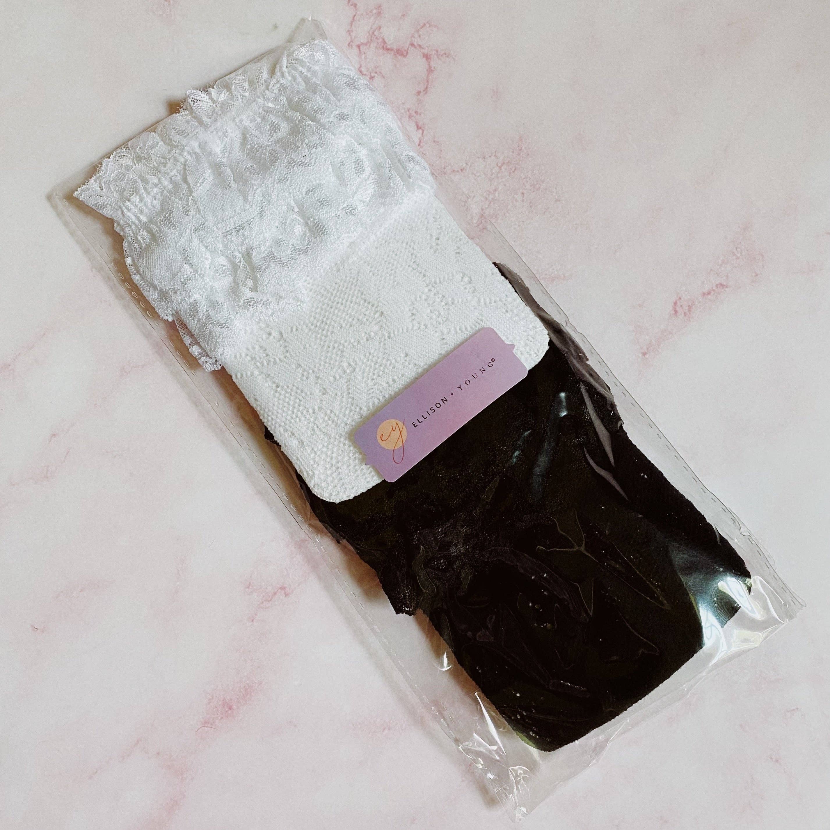 Ellison+Young - Vendita all'ingrosso Calzini - Donna - Set di 2 paia di calzini in pizzo stile anni ’806