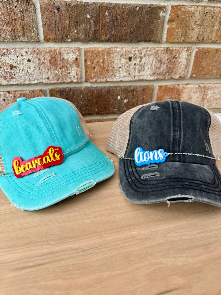 Cadena de Sombrero PERSONALIZADA - Día del Partido - Espíritu Escolar para venta al por mayor de BMR Designs