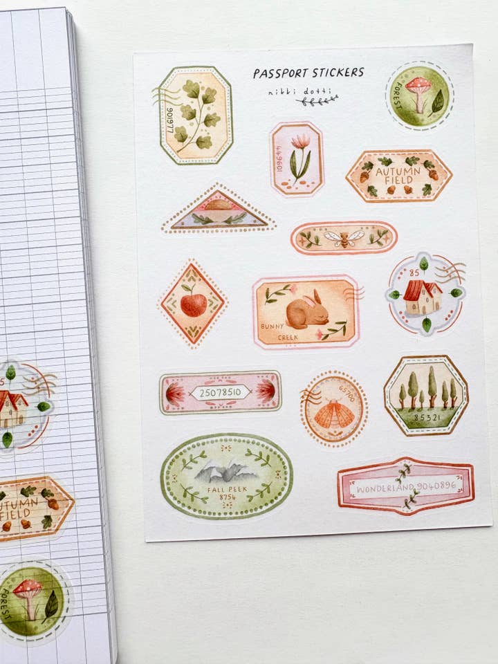 Klistermærkeark - Pas for engroshandel hos Nikki Dotti