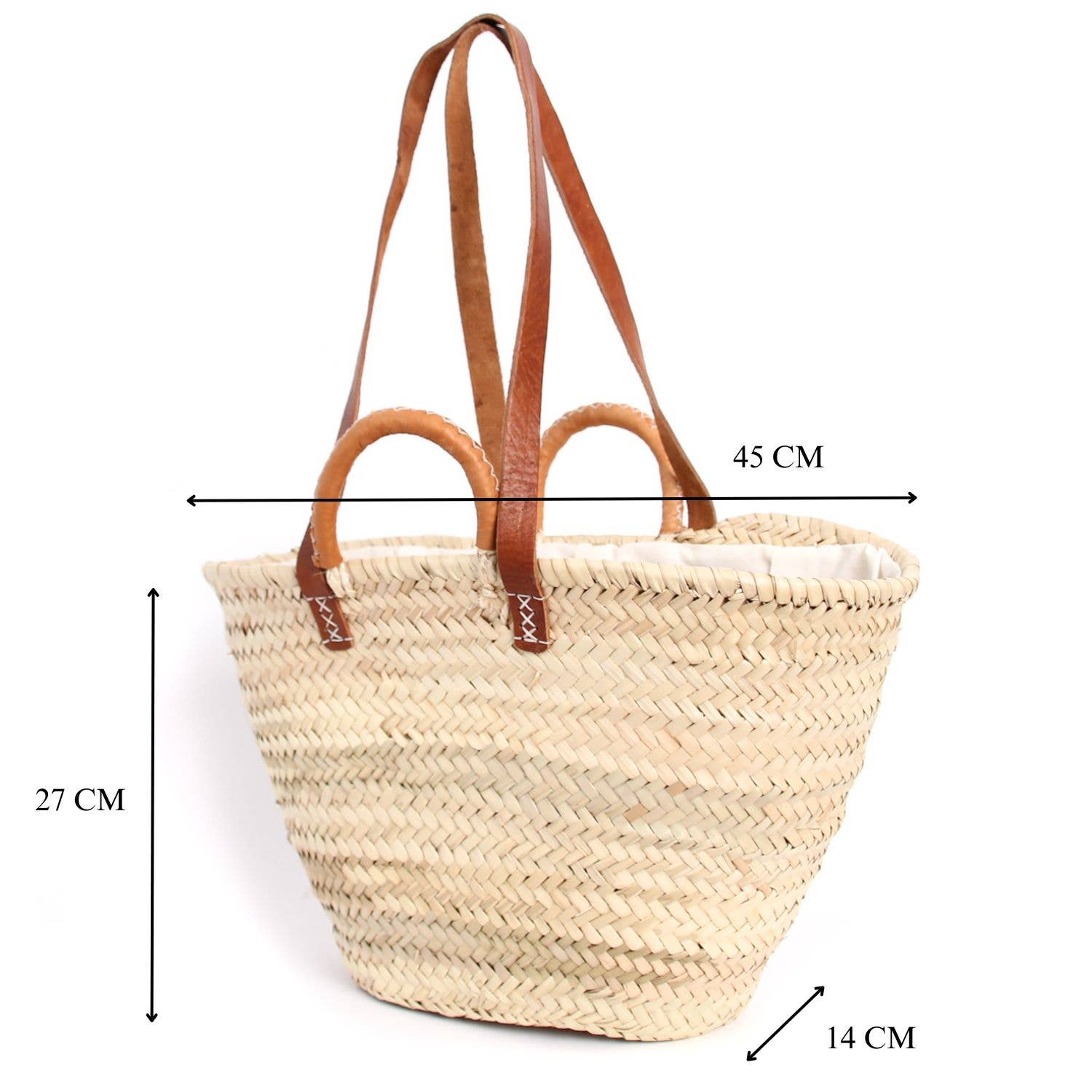 Logionline SLU – wholesale Beach bag – Two Handle Leather Palm Bag1