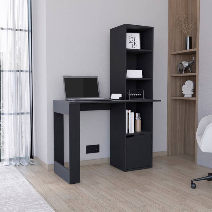TUHOME FURNITURE - Wholesale Desk set - Lowa Computer Desk, 4-Tier Bookcase1