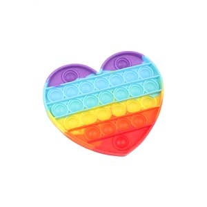 MYS Wholesale Inc - Wholesale Fidget Toy - Kids - Pop Fidget Sensory And Stress Reliever Toy - Heart2