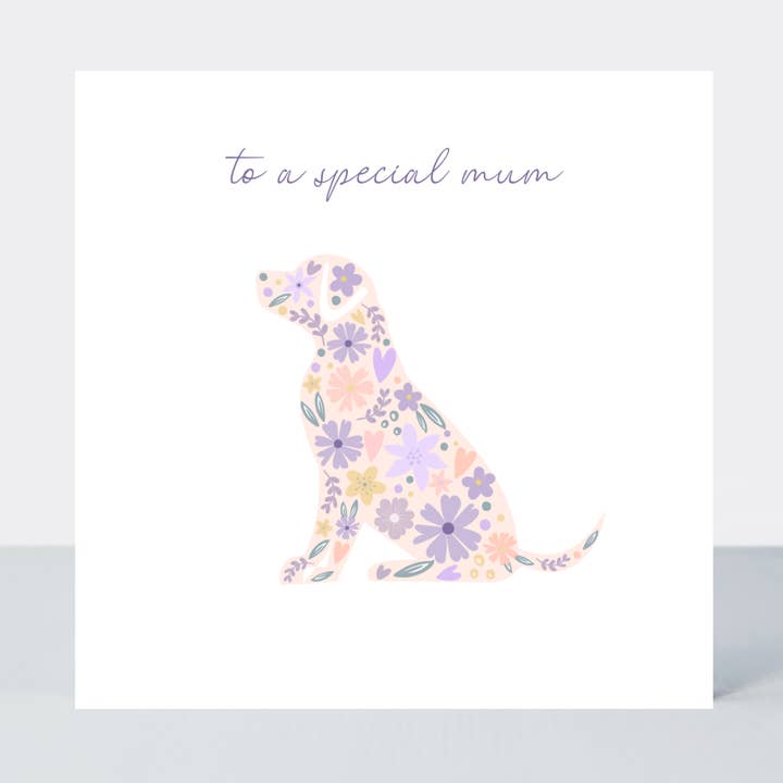 Lavender Haze Dog Special Mum Card for wholesale by Petimo