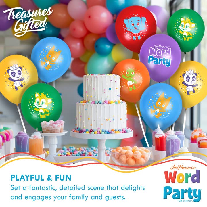 Treasures Gifted - Wholesale Balloon - Word Party Balloons - Word Party Birthday Supplies
