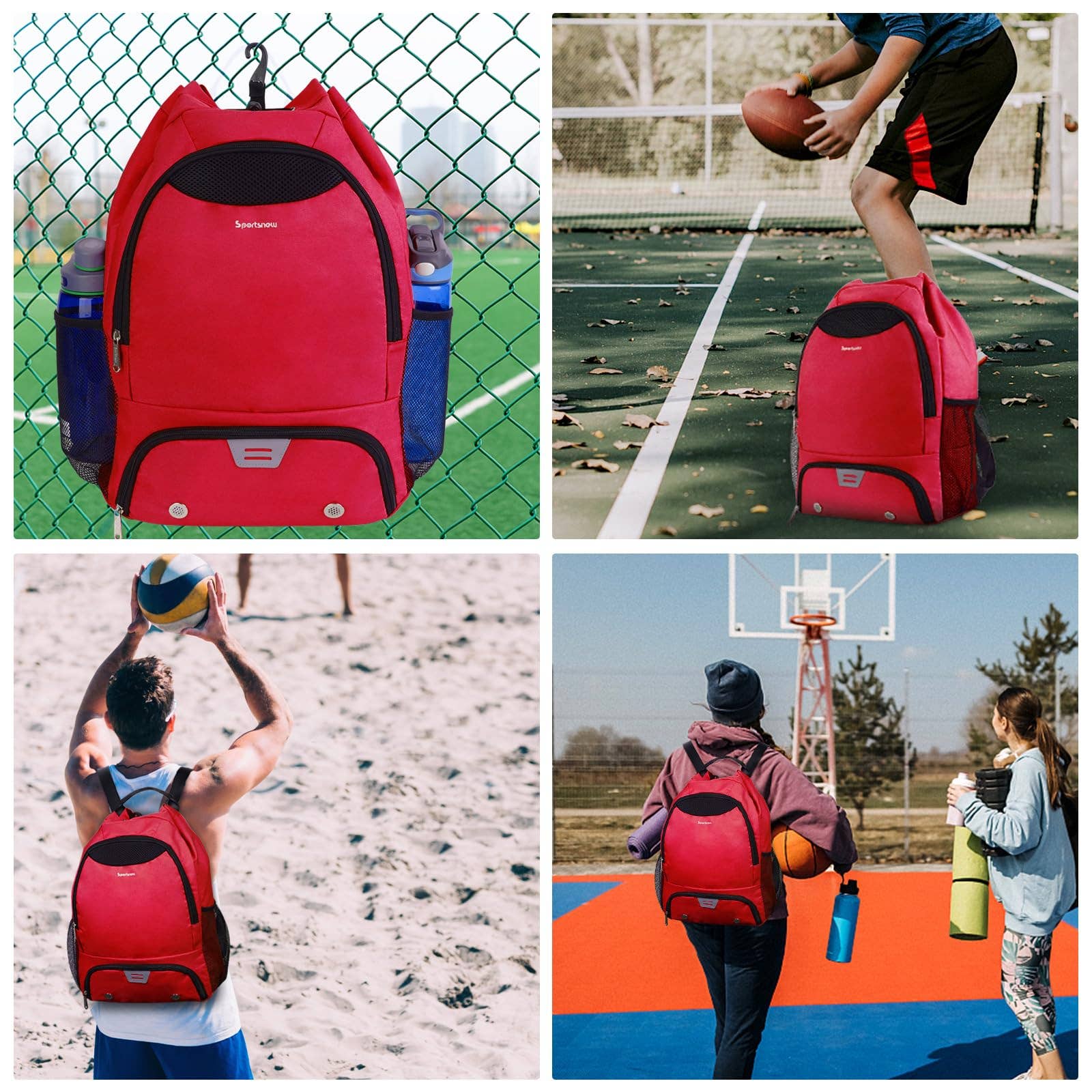 wandf - Wholesale Backpack - Unisex - Drawstring Backpack Soccer Basketball Backpack Gym Bag33