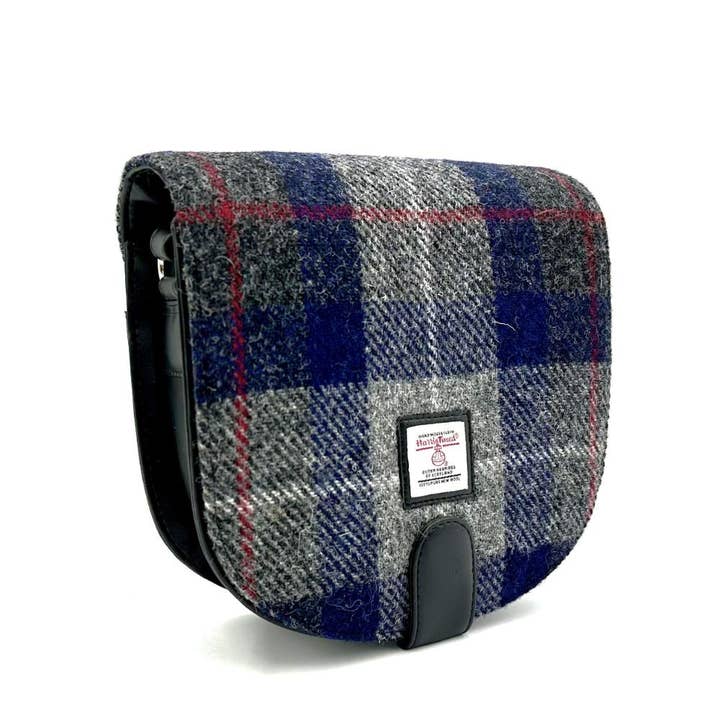 maccessori - Wholesale Crossbody Bag - Women's - Harris Tweed Crossbody Bag Blue Check