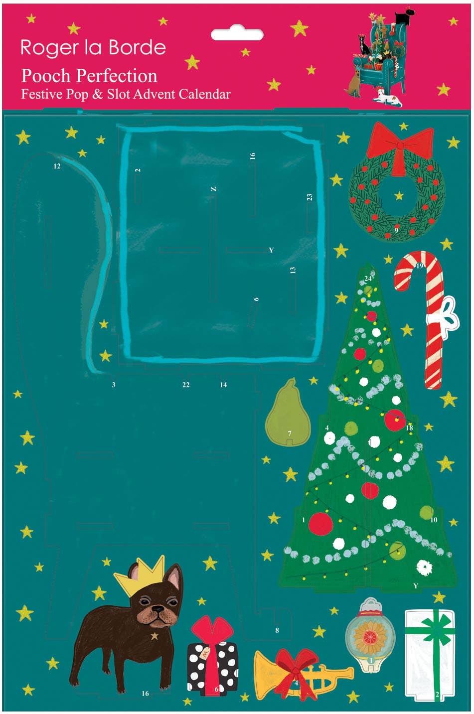 Roger La Borde - Wholesale Advent Calendar - Pooch Perfection Pop & Slot Advent Large  - POPAL 6063