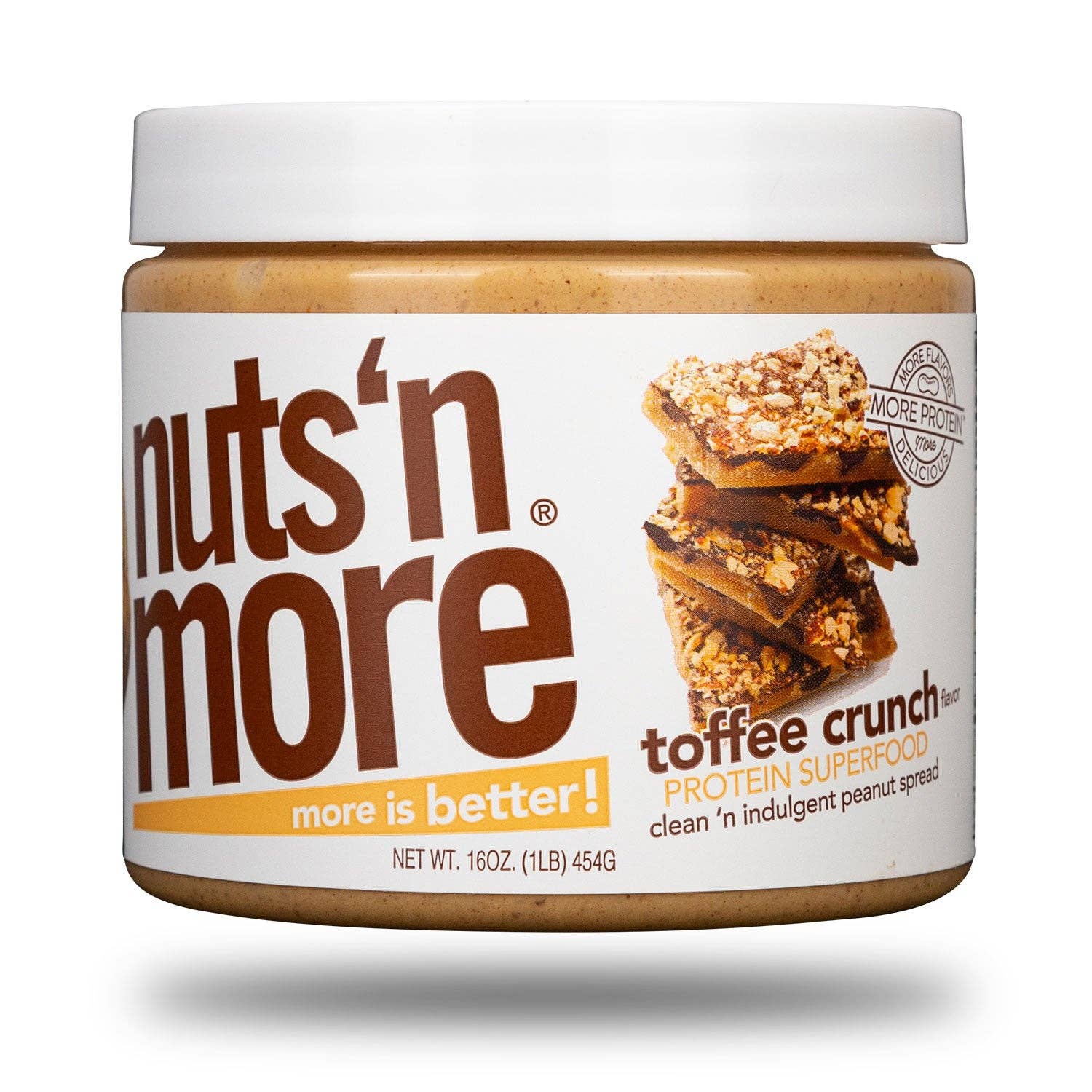Nuts 'N More - Wholesale Nut Butter - Toffee Crunch High Protein Peanut Butter Spread2