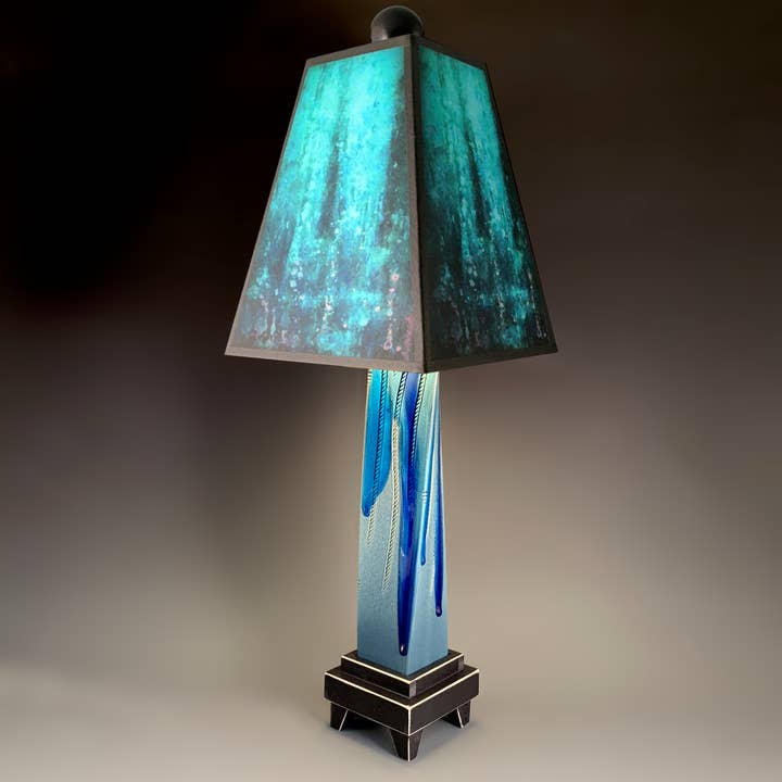 Macone Clay / Spooner Creek - Wholesale Accent/Desk Lamp - D - Blue Rain Lamp1