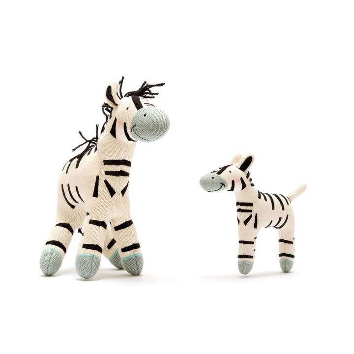 Best Years Ltd - Wholesale Stuffed/Plush Toy - Kids & Baby - Small Organic Zebra Plush Baby Toy - 2 Legs