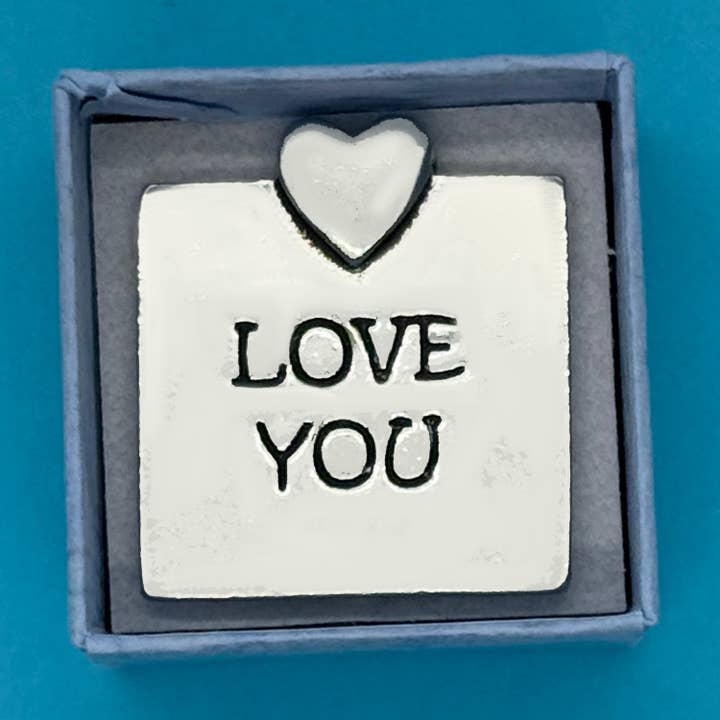 Love You Teeny Plaque (BOXED) for wholesale by Basic Spirit