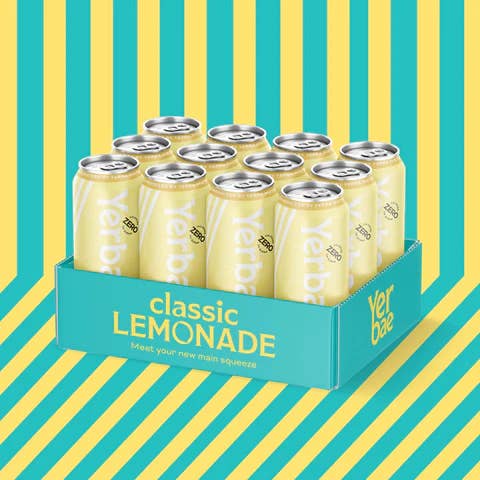 Yerbae - Venta al por mayor Agua con gas - Yerbaé bebida energética de agua con gas sabor limonada clásica 473 ml1