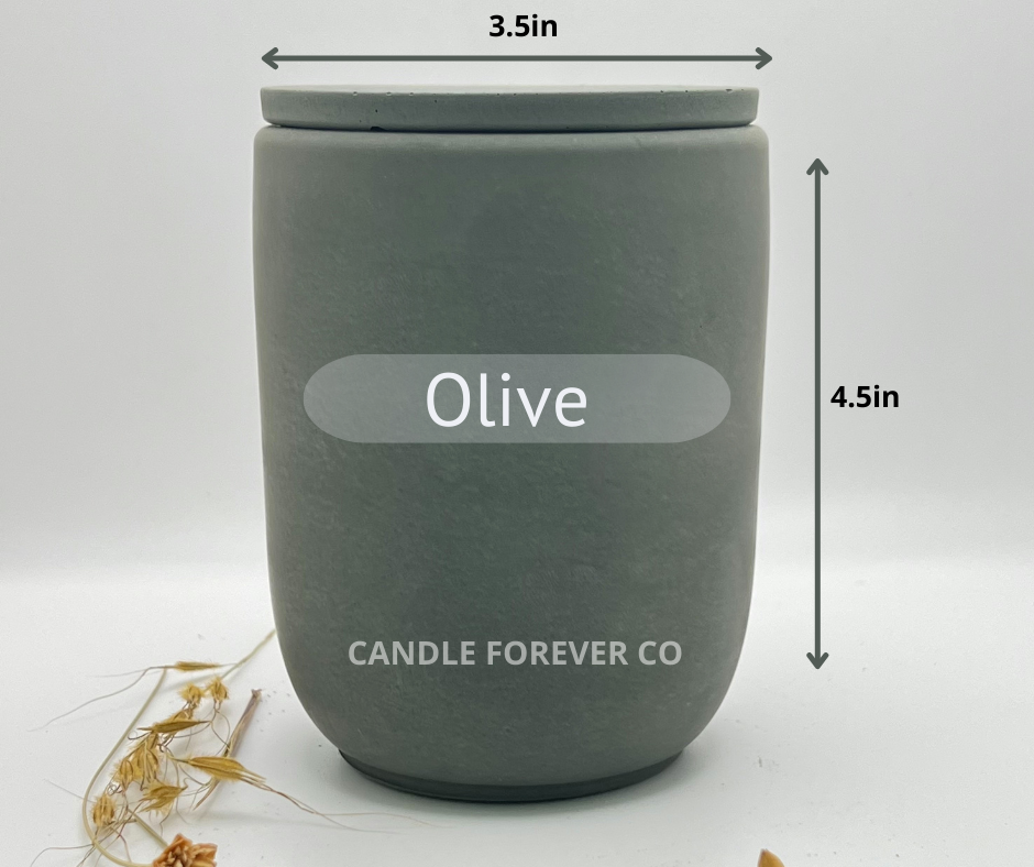 Candle Forever Co – Großhandel Kerzenhalter – Großes handgefertigtes Zementkerzen-Gefäß/Betonpflanzer, 15 oz (443 ml)6