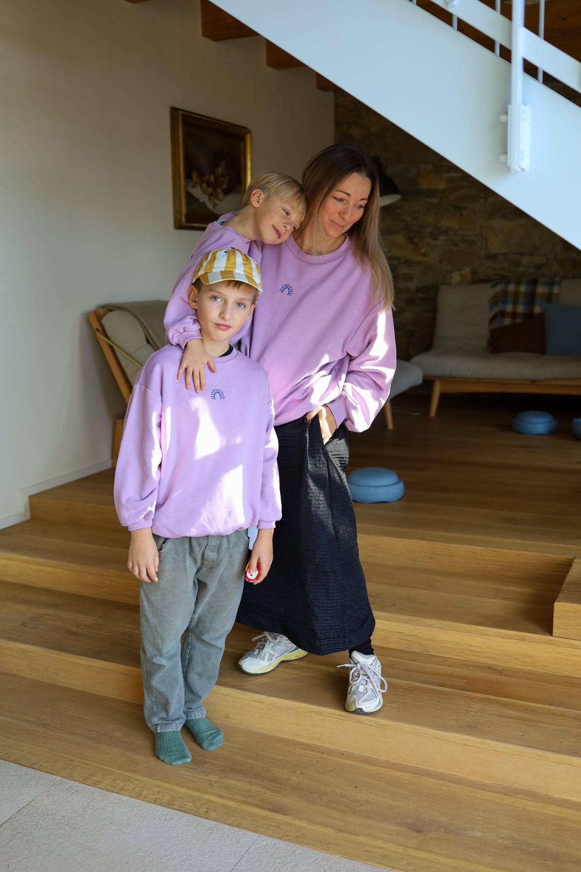 millawkids - Wholesale Sweatshirt - Women's - Matching Living the best life sweatshirt0