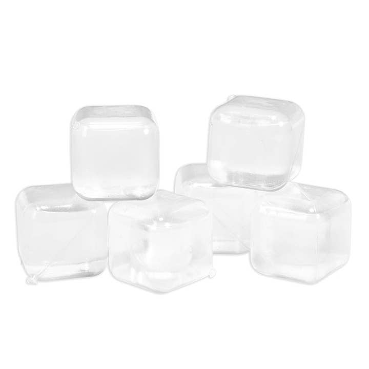 Kikkerland Design Inc - Wholesale Ice Tray/Mold - Clear Reusable Ice Cubes S/301
