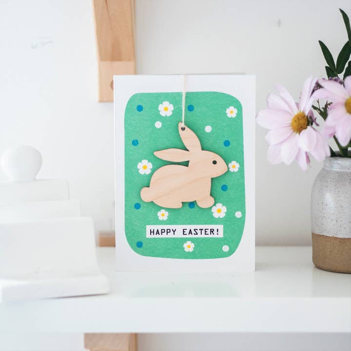 Carte souvenir lapin de Pâques pour la vente par Daisycat