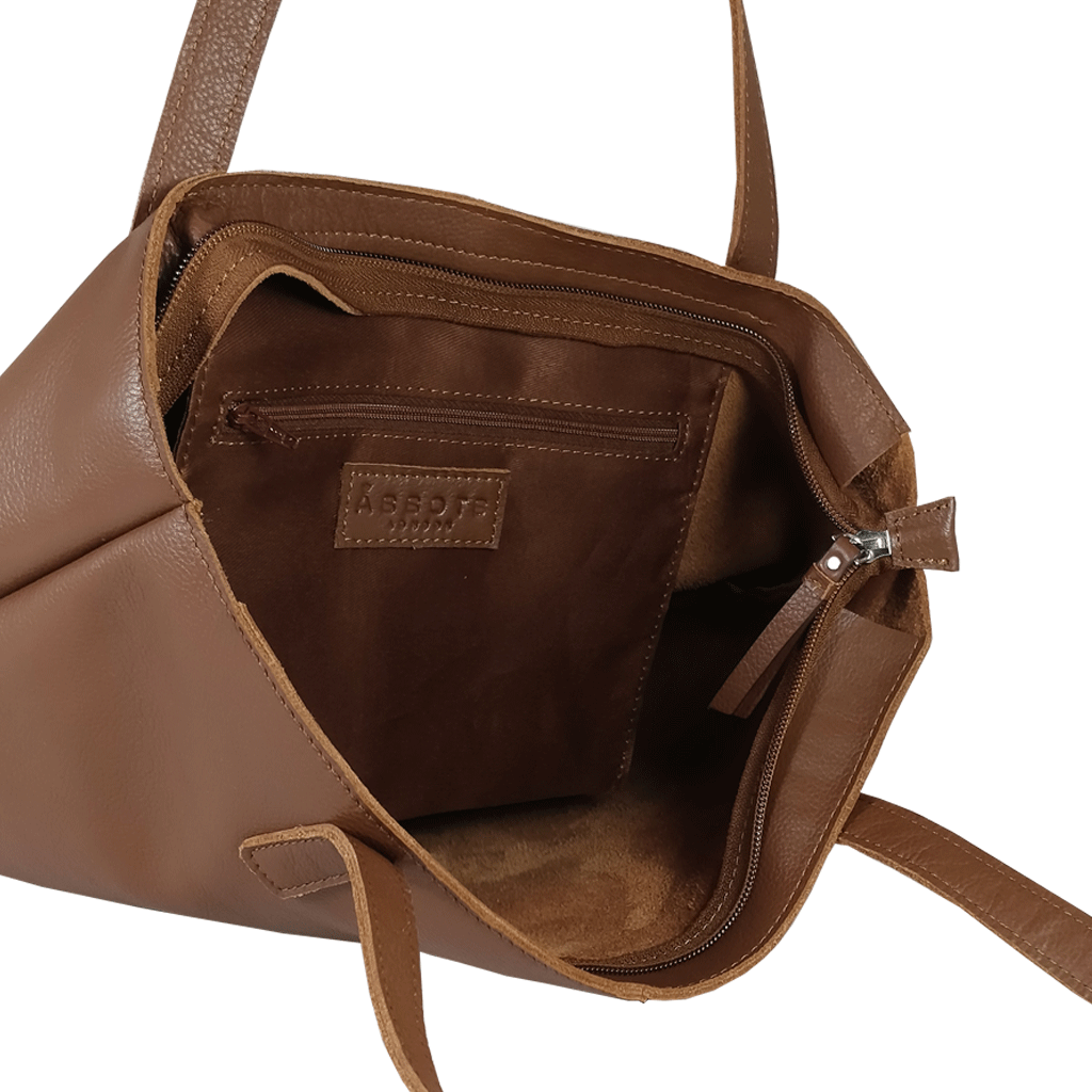 Assots London – wholesale Bärkasse - Dam – 'SIENNA' Tan Croc + Pebble Grain Ofodrad läder Tote väska6