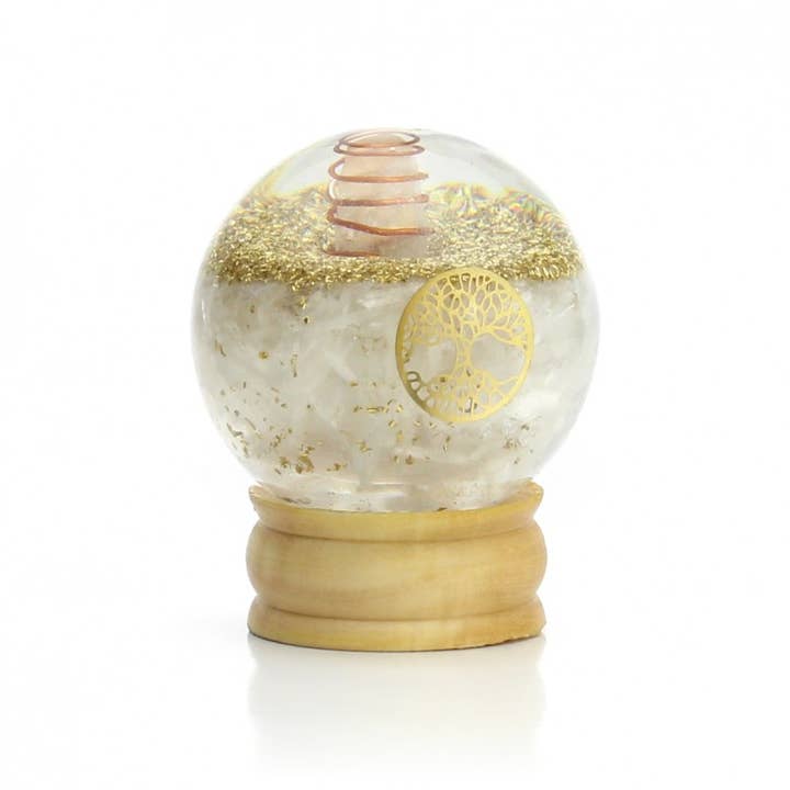 UniArt - Wholesale Spiritual Stone/Crystal - Orgonite, Sphere with Natural Stones and Tree of Life7