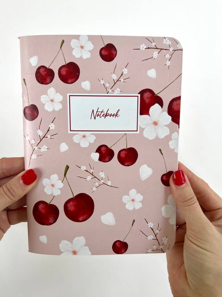 Cherry Sakura Notebook for wholesale by k.Patricia Designs