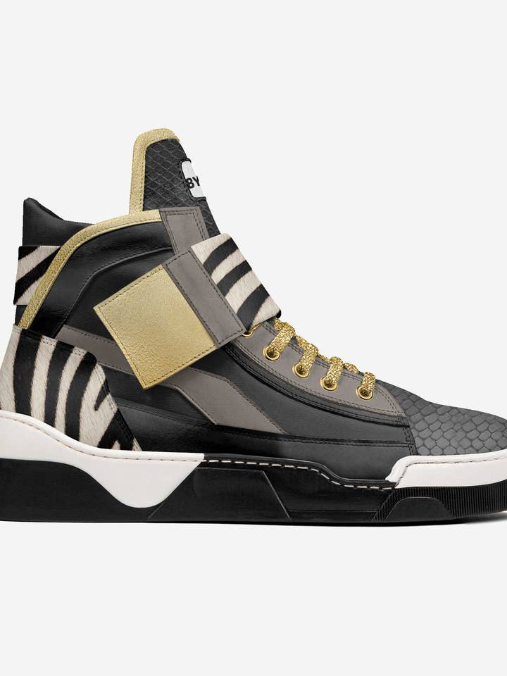 Vegan High-Top BYMANYC ® New York Chelsea Art Pulse pour la vente par BYMANYC NEW YORK