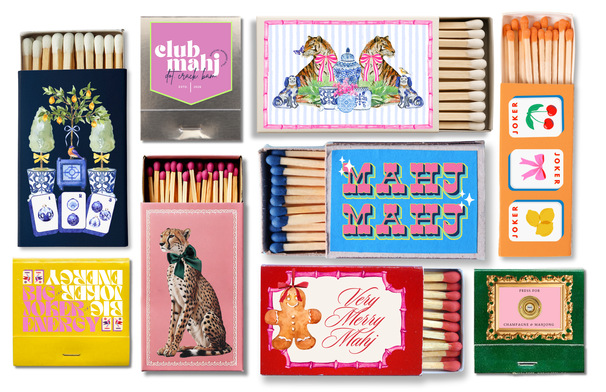 TAYLOR GRAY - Wholesale Decorative Tray - 11x17 MAHJONG MADNESS VOL 2 insert set of 104