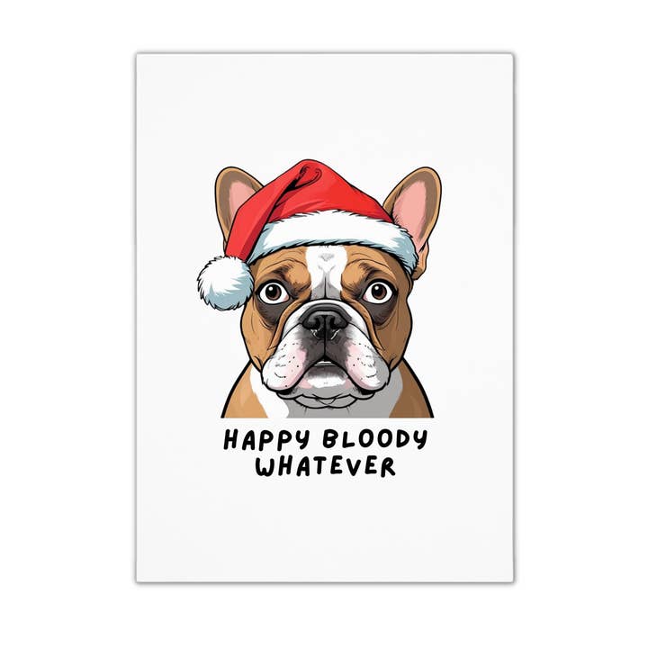 Funny Christmas Card - Rude Dog for wholesale by Smirk & Scribble