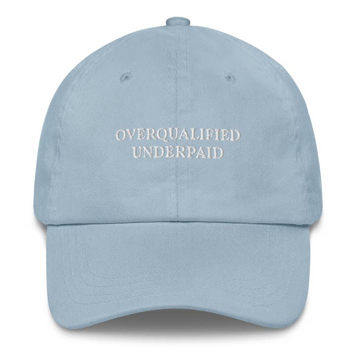 The Refined Spirit - Wholesale Baseball Cap - Unisex - Overqualified Underpaid - Cap8