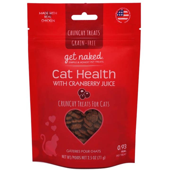 Petdropshipper - Wholesale Pet Treats - Cat - Get Naked Cat Health w/Cranberry Juice Grain-Free Cat Treats 1ea/2.5 oz