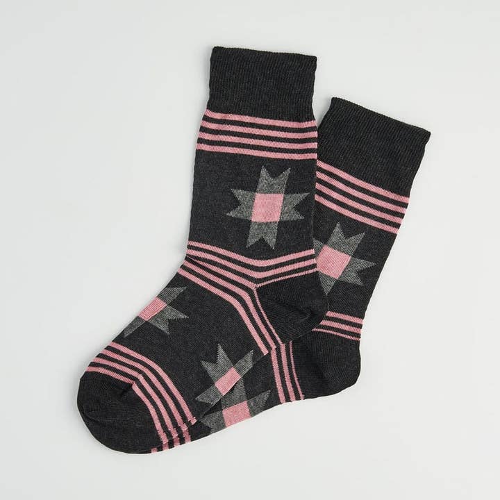 Patchwork Folk Socks for wholesale by Black & Beech