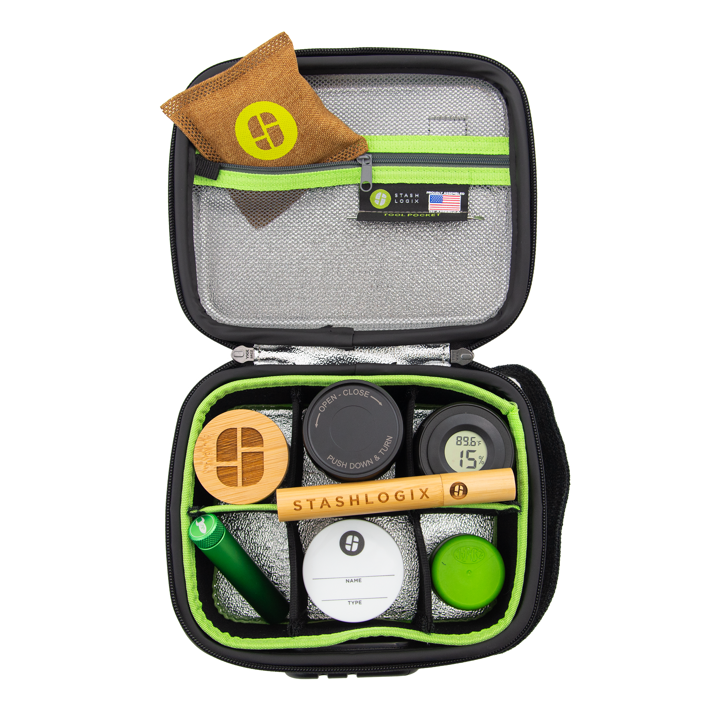 STASHLOGIX - Wholesale Luggage - Silverton Hard Shell Locking  and Smell-Proof Stash Bag16