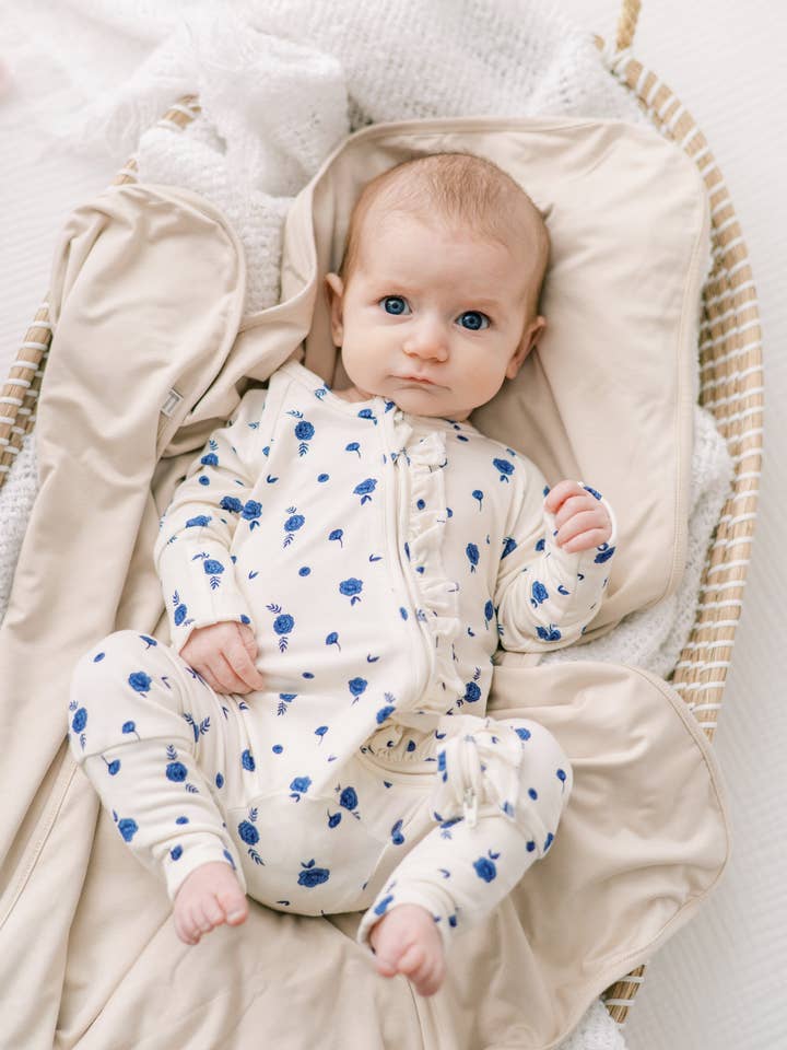 Bamboo Ruffle Romper for wholesale by Little Lott Clothing Co.