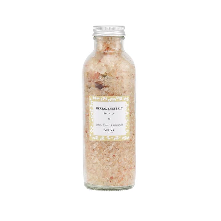 Mirins - Wholesale Bath Salts - Herbal Bath Salt - Recharge - Lemon, Ginger & Lemongrass