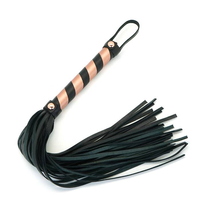 Liebe Seele – Engroshandel Sexlegetøj – Rose Gold Memory - Læder Flogger Whip0