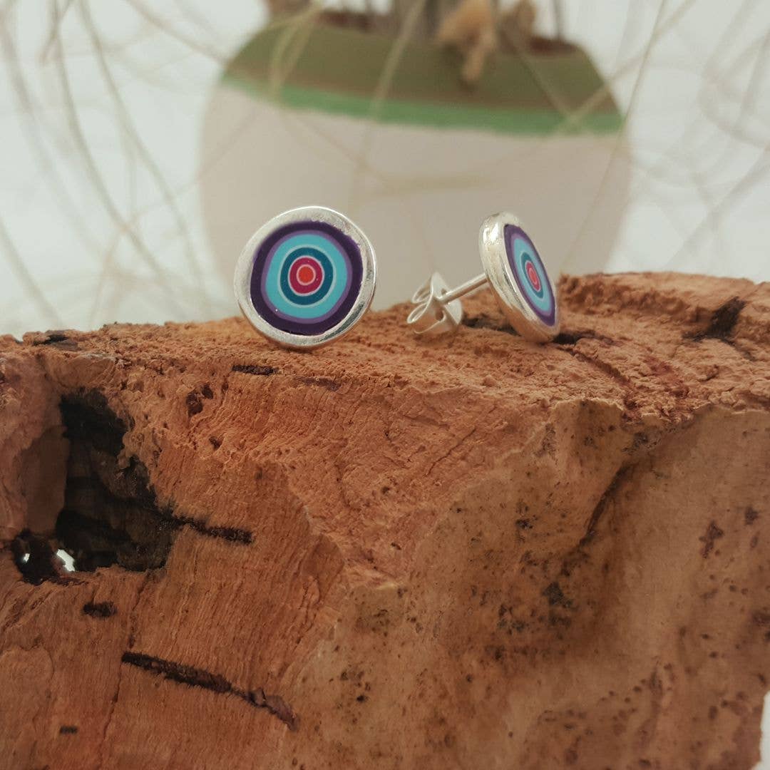 PASTACUITA - Wholesale Knopjes/oorstekers - Handgemaakte oorknopjes van polymeerklei in rustieke stijl6