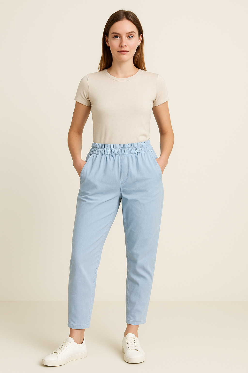 Lucy Sparks – wholesale Pants – Women's – cold washed fading effect super stretchy magic trousers2