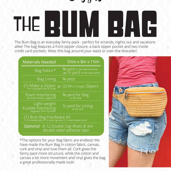 Sassafras Lane Designs - Wholesale Belt Bag - Women's - Bum Bag Pattern