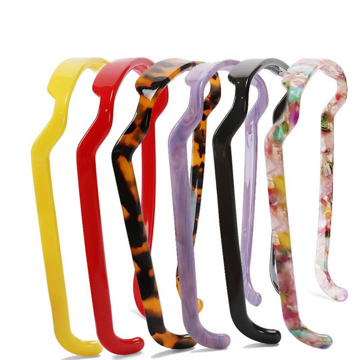 ACETATE SQUARE SUNGLASSES HEADBAND HAIRPIN_CWAHA4351 for wholesale by ACCITY