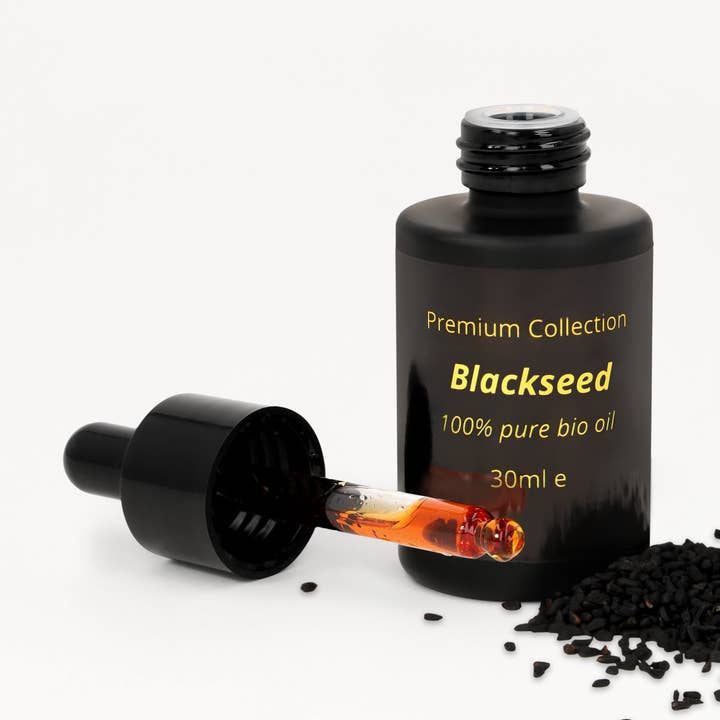 Sortfrø Ren Bio Olie 30ml for engroshandel hos Albahri