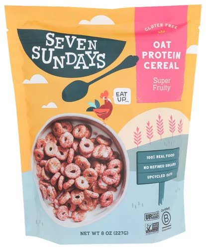 KeHE Distributors, LLC - Vente Céréales pour le petit-déjeuner - Céréales protéinées à l'avoine super fruitées Seven Sundays, 8 oz0