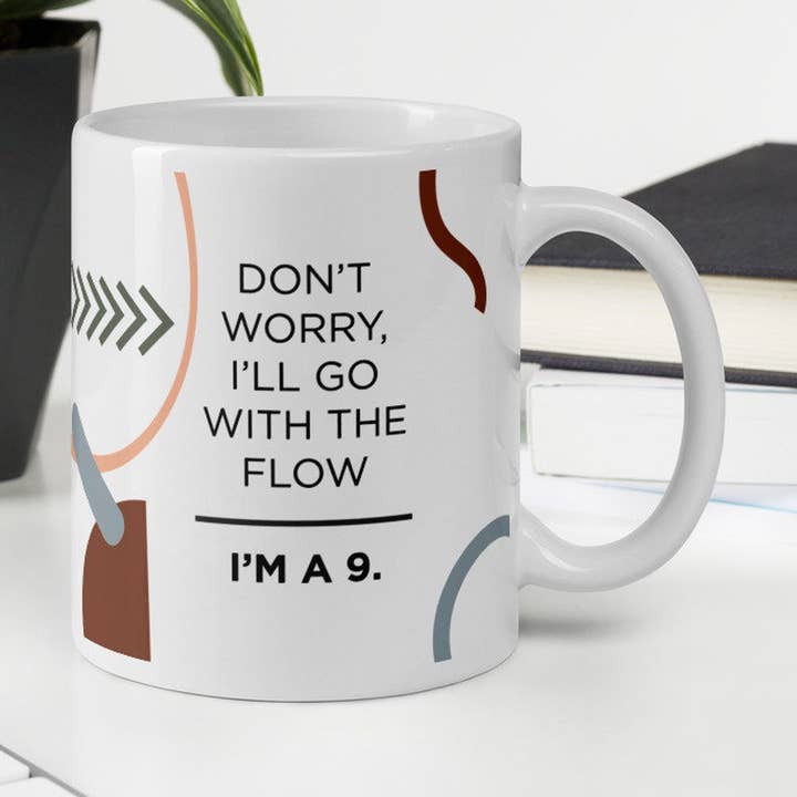 Type Nine Enneagram Mug, Enneagram Peacemaker Funny Coffee M for wholesale by Kara Eads Creates